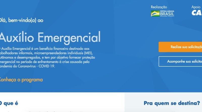 Site de inscrição para informais, autônomos e desempregados receber auxílio emergencial de R$ 600 é liberado