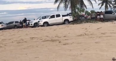 Lagoa do Cauípe em Caucaia é cenário de aglomeração de pessoas neste domingo, (14)