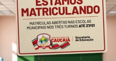 Matrículas na rede municipal de Caucaia vão até o dia 27 de janeiro